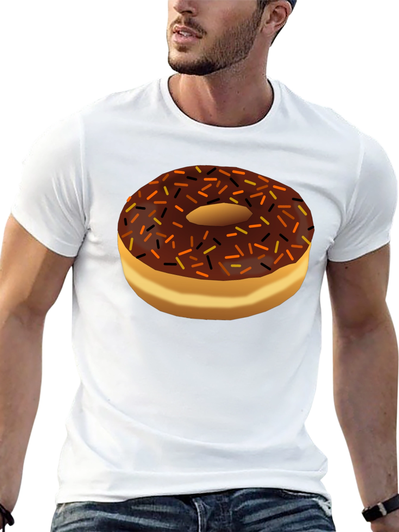 Donut Graphic Black T-Shirt