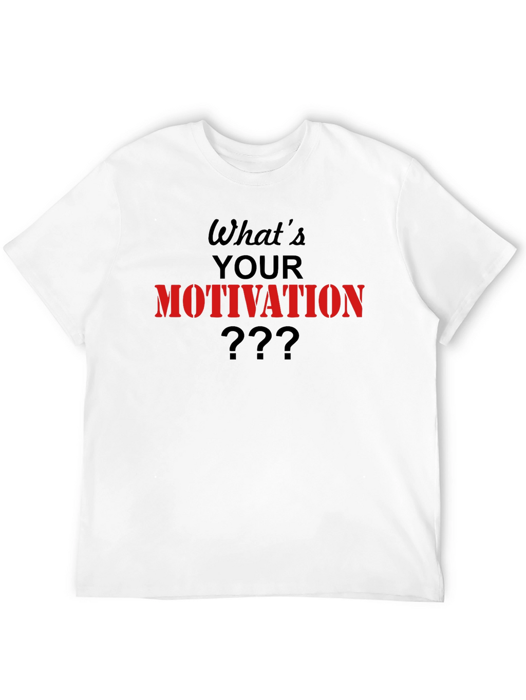 Motivation Graphic Tee - Black Cotton T-Shirt