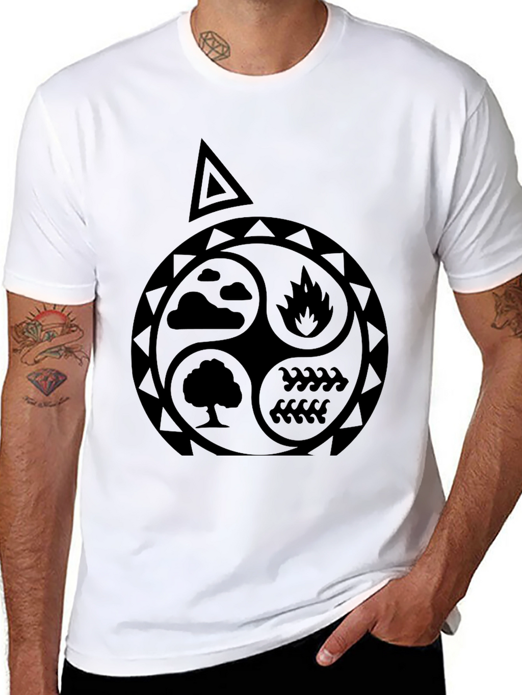 Elements Symbol Graphic Black T-Shirt