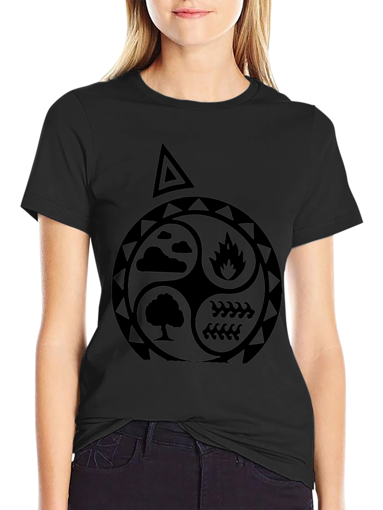 Elements Symbol Graphic Black T-Shirt