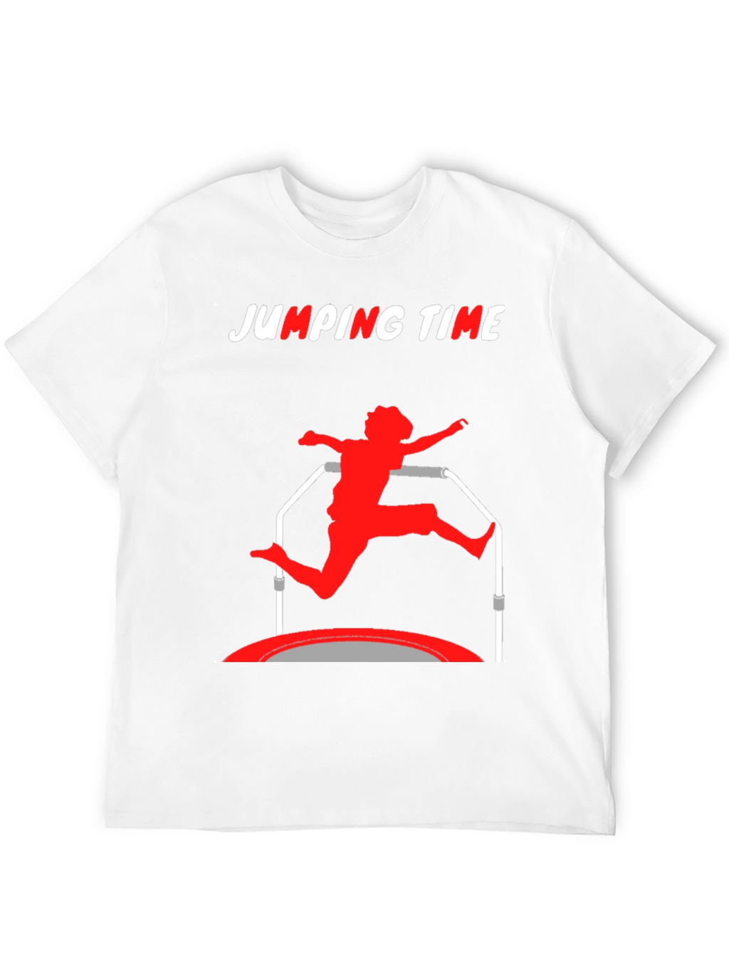 Jumping Time Black Graphic Tee