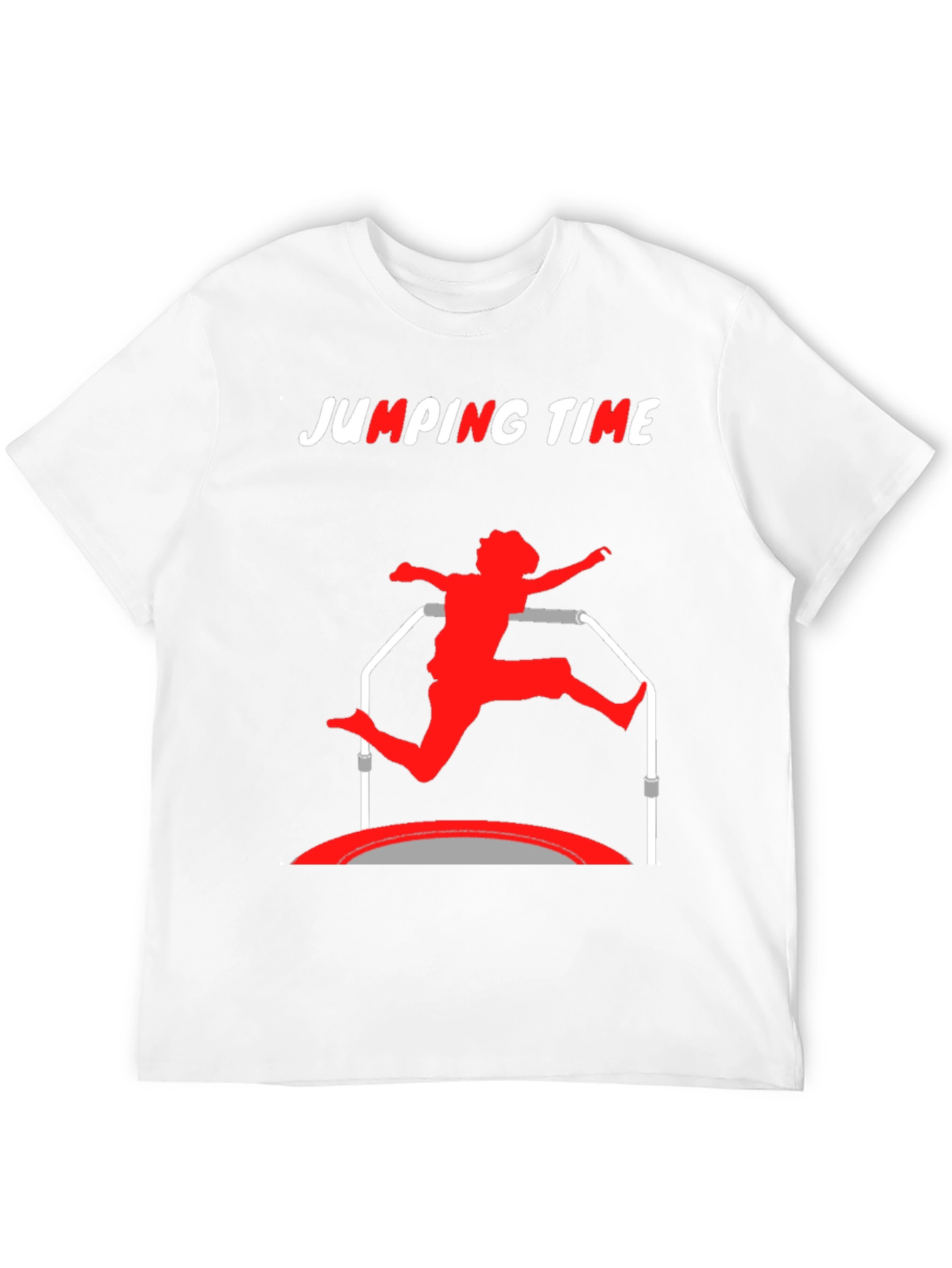 Jumping Time Black Graphic Tee
