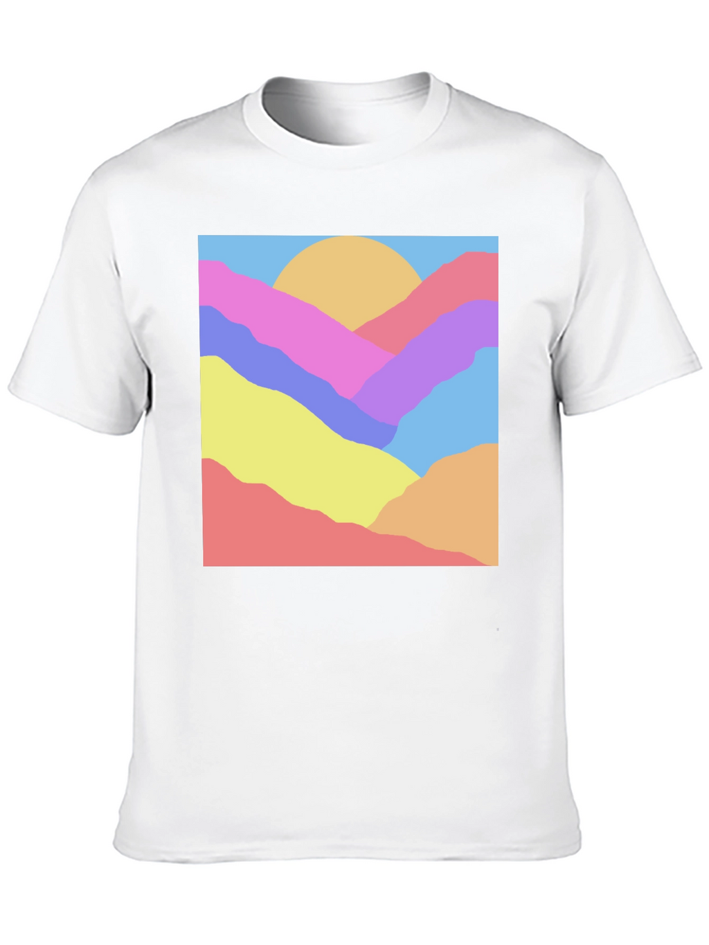 Abstract Mountain Graphic Tee - Unisex