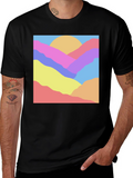 Abstract Mountain Graphic Tee - Unisex