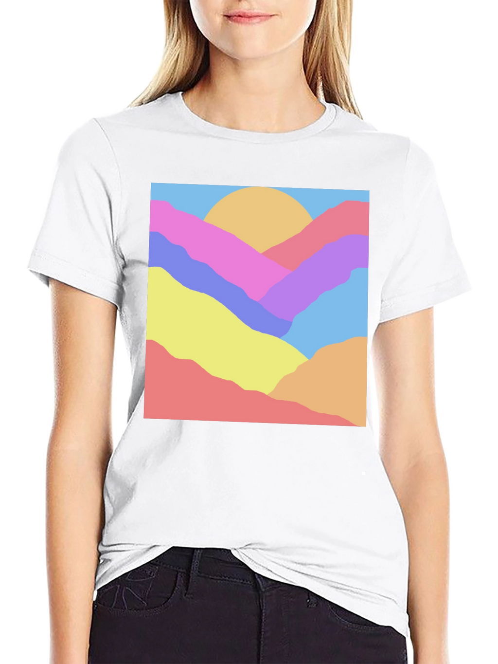 Abstract Mountain Graphic Tee - Unisex