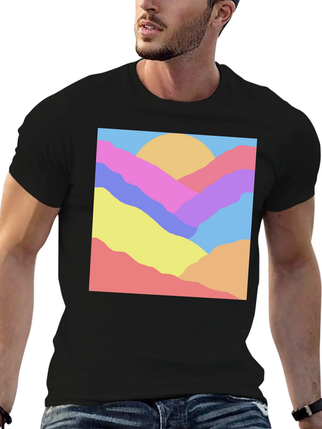 Abstract Mountain Graphic Tee - Unisex