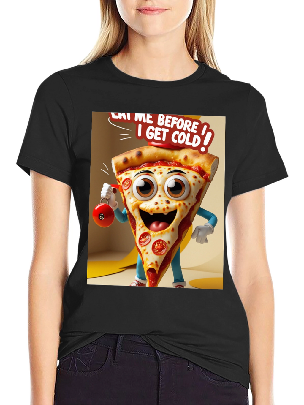 Eat Me Before I Get Cold Pizza T-Shirt