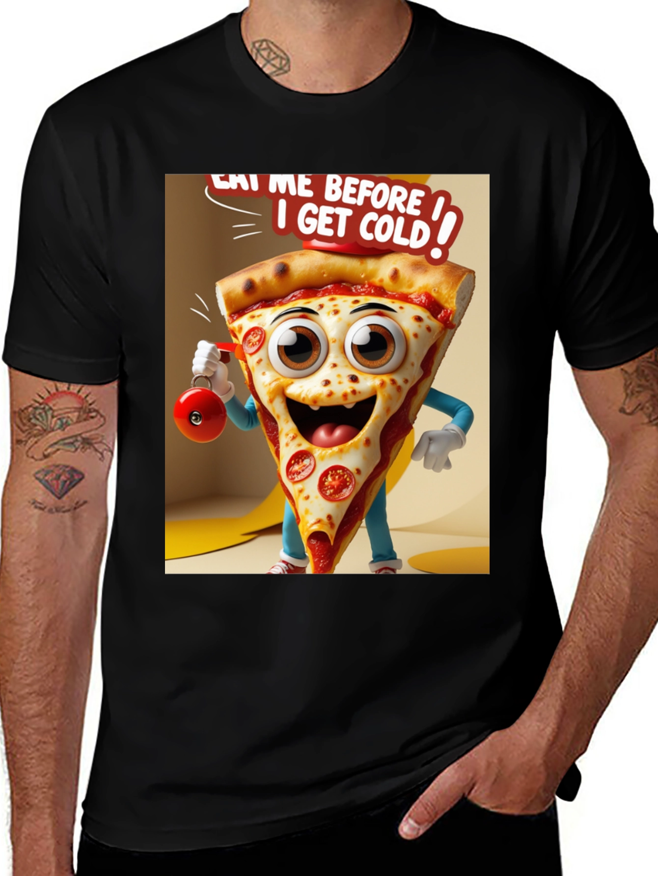 Eat Me Before I Get Cold Pizza T-Shirt