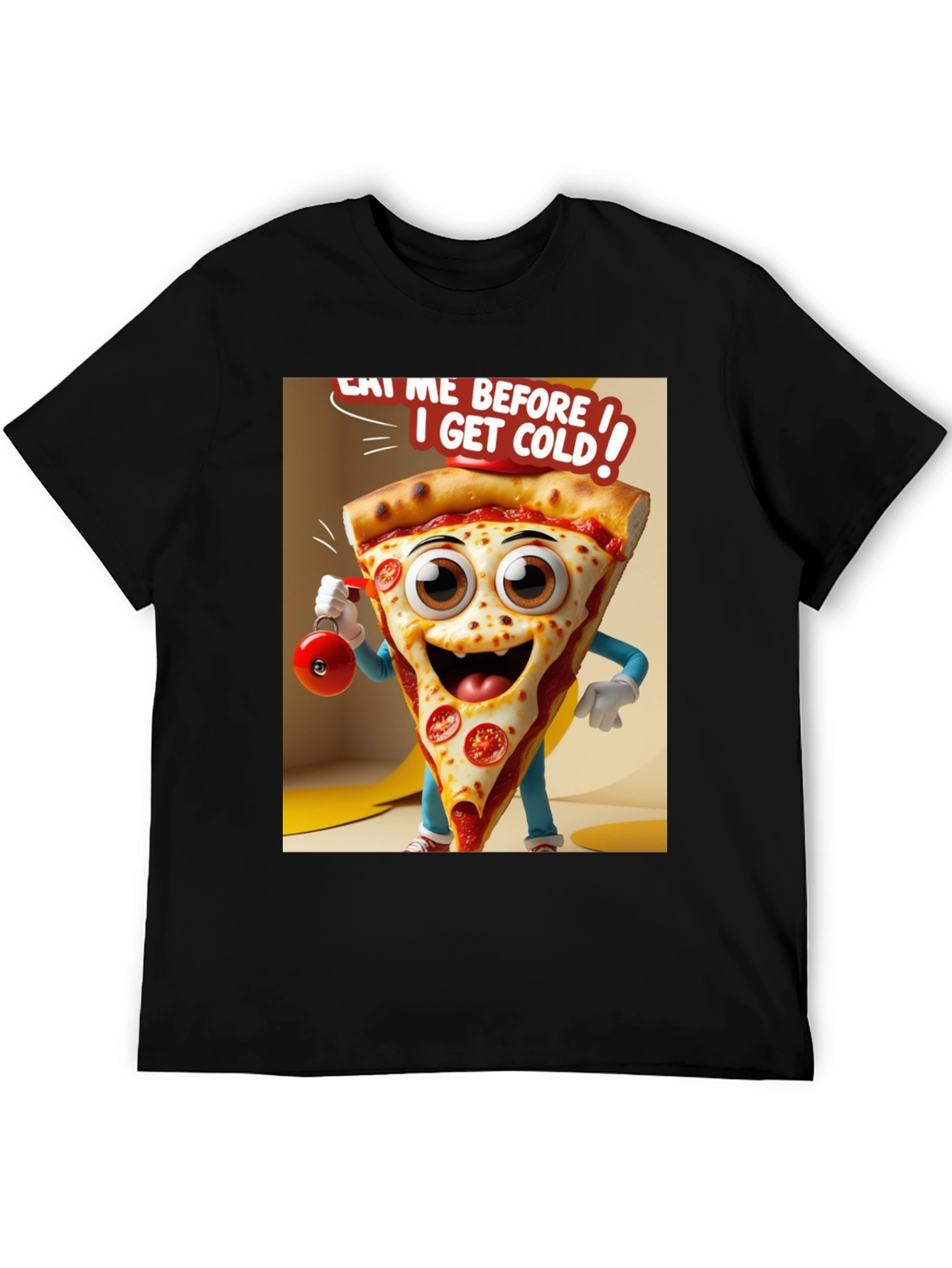 Eat Me Before I Get Cold Pizza T-Shirt