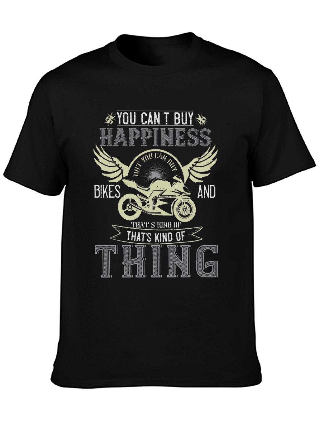 Bike Lover T-Shirt - Happiness on Two Wheels