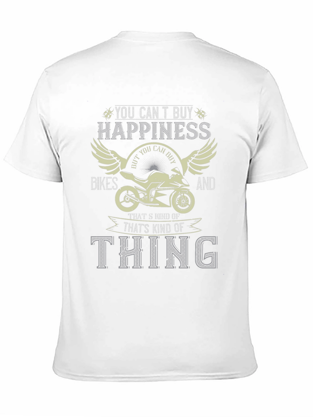 Bike Lover T-Shirt - Happiness on Two Wheels