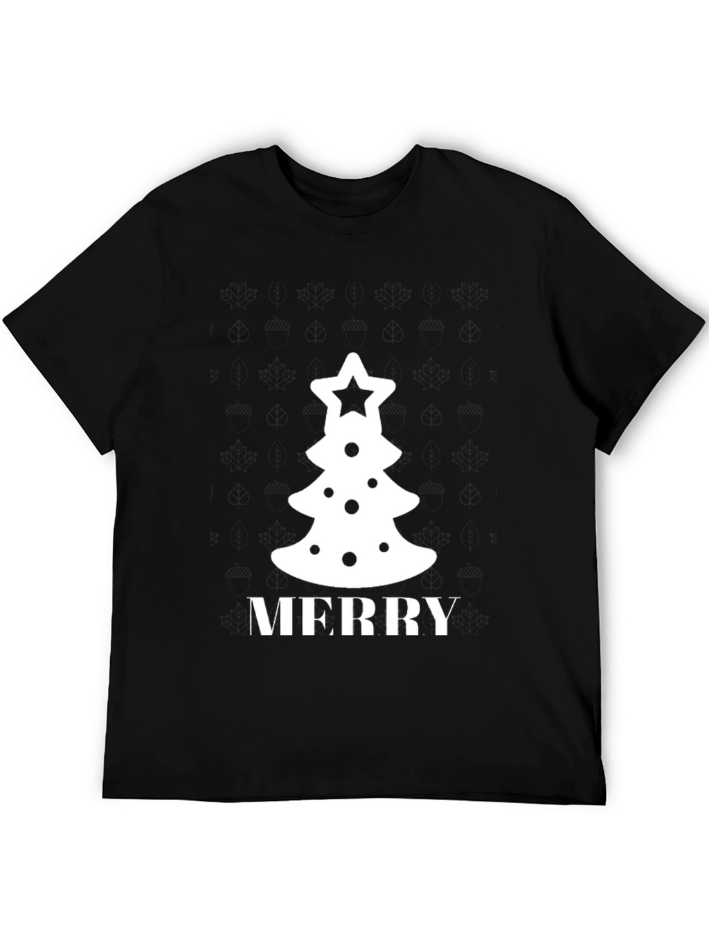 Festive Merry Christmas Tree Graphic Tee