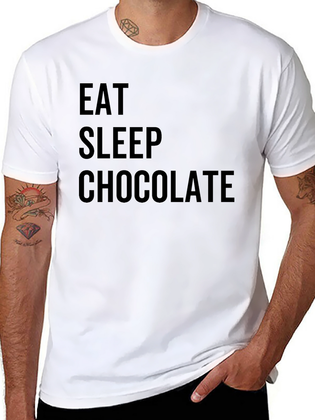 Eat Sleep Chocolate Black Tee