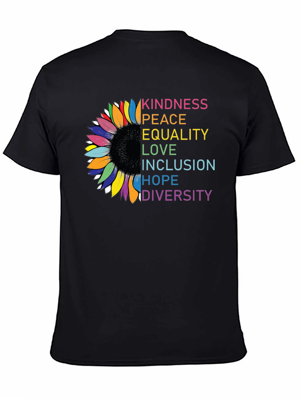 Kindness Peace Equality Graphic T-Shirt