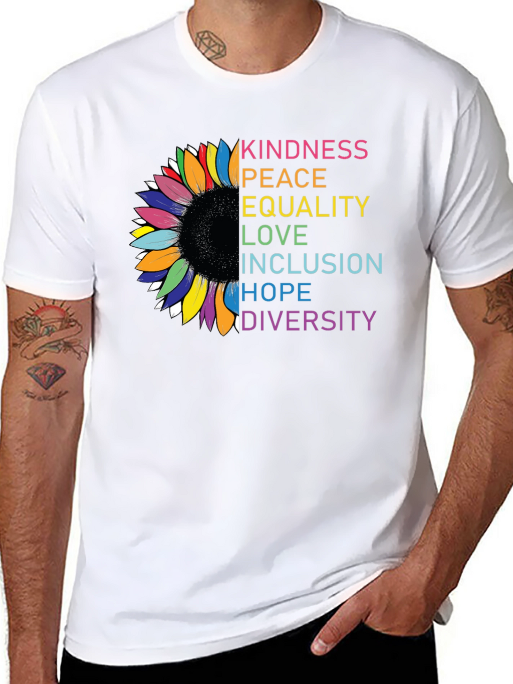 Kindness Peace Equality Graphic T-Shirt