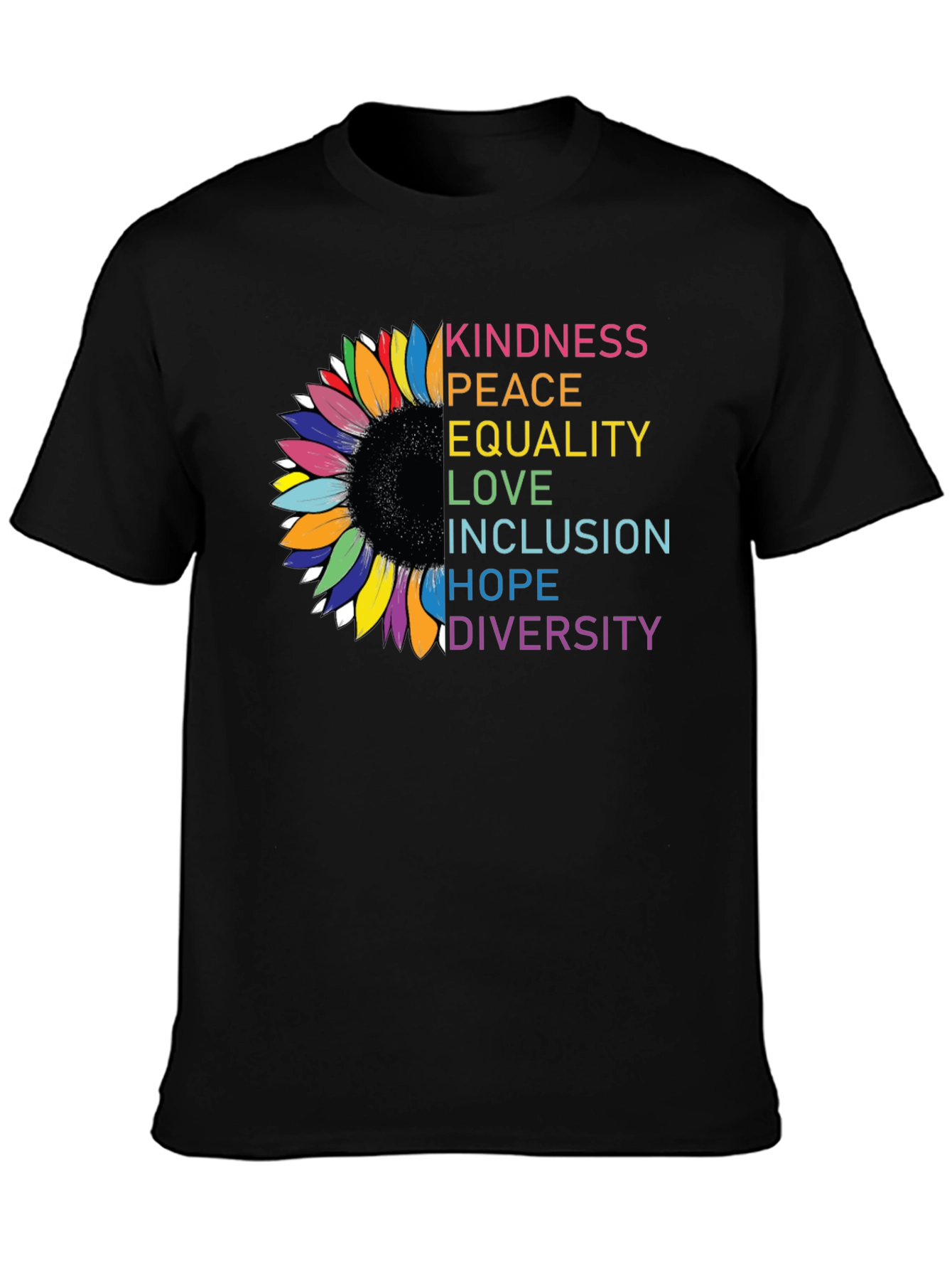 Kindness Peace Equality Graphic T-Shirt