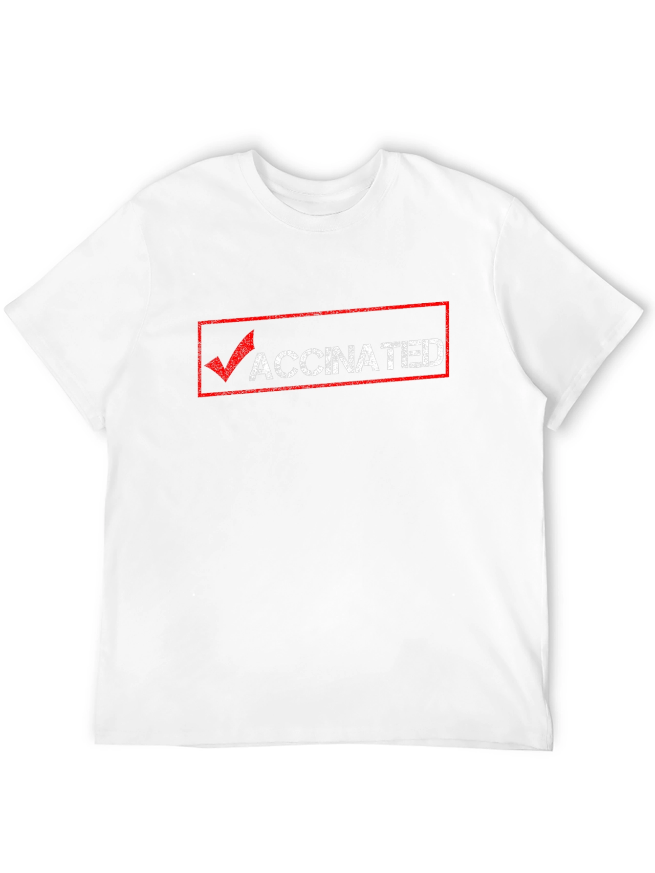 Vaccinated Graphic Tee - Black Cotton T-Shirt
