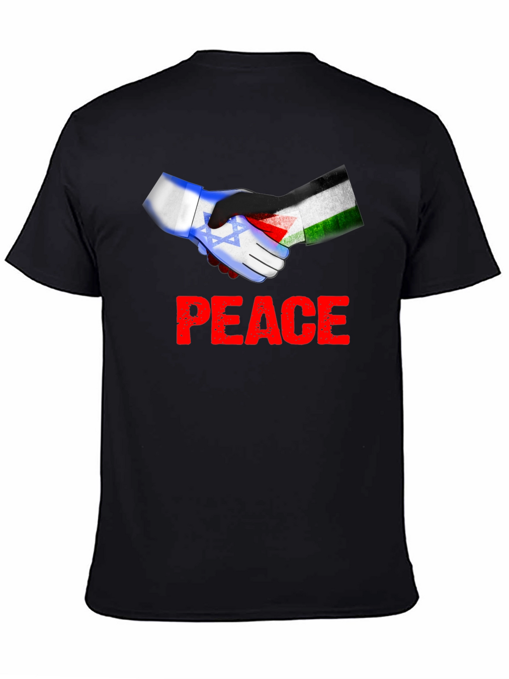 Peace Israel Palestine Flag Handshake T-Shirt