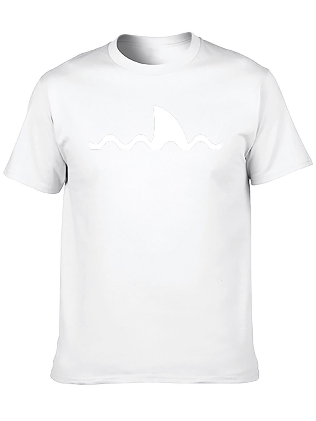 Shark Fin Wave Graphic Black T-Shirt