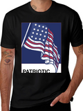 Patriotic American Flag Graphic T-Shirt