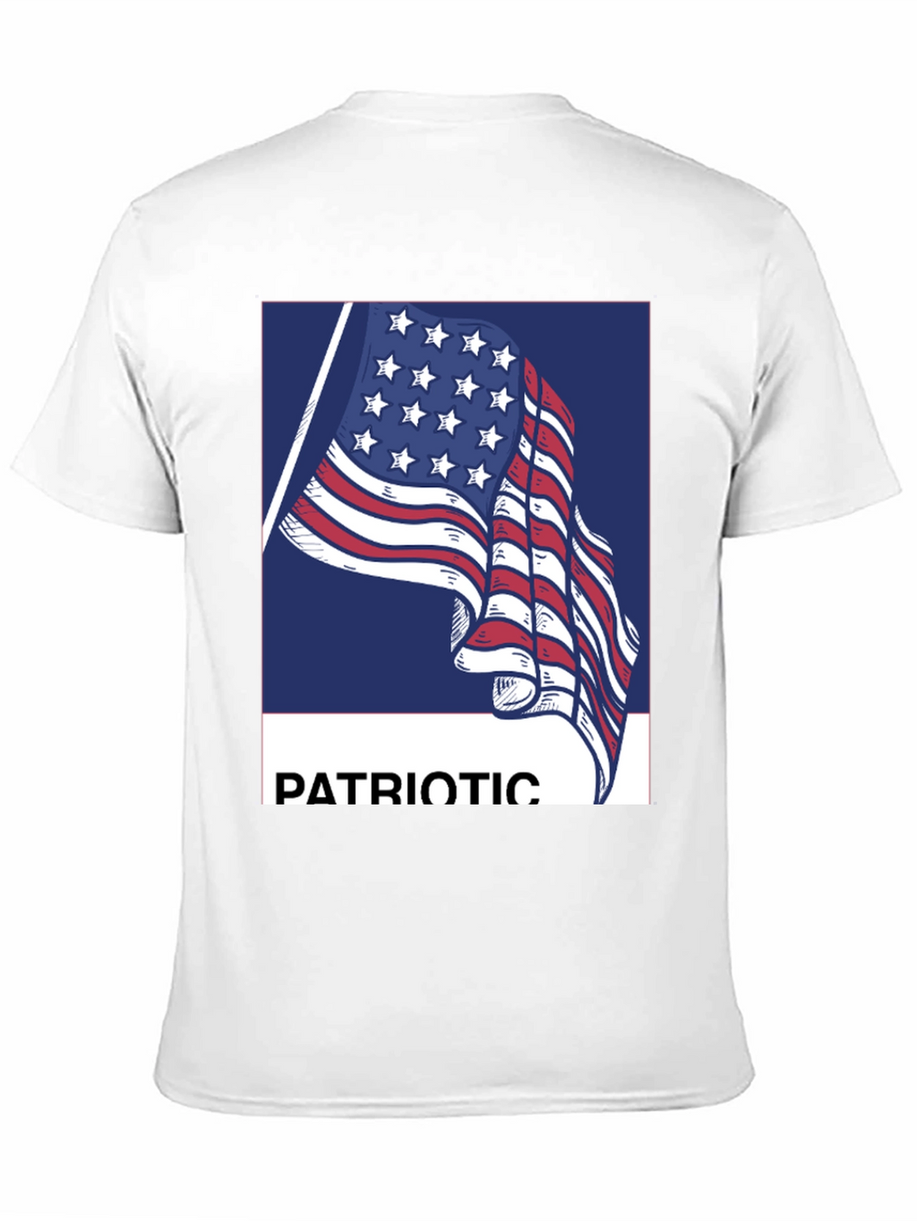 Patriotic American Flag Graphic T-Shirt