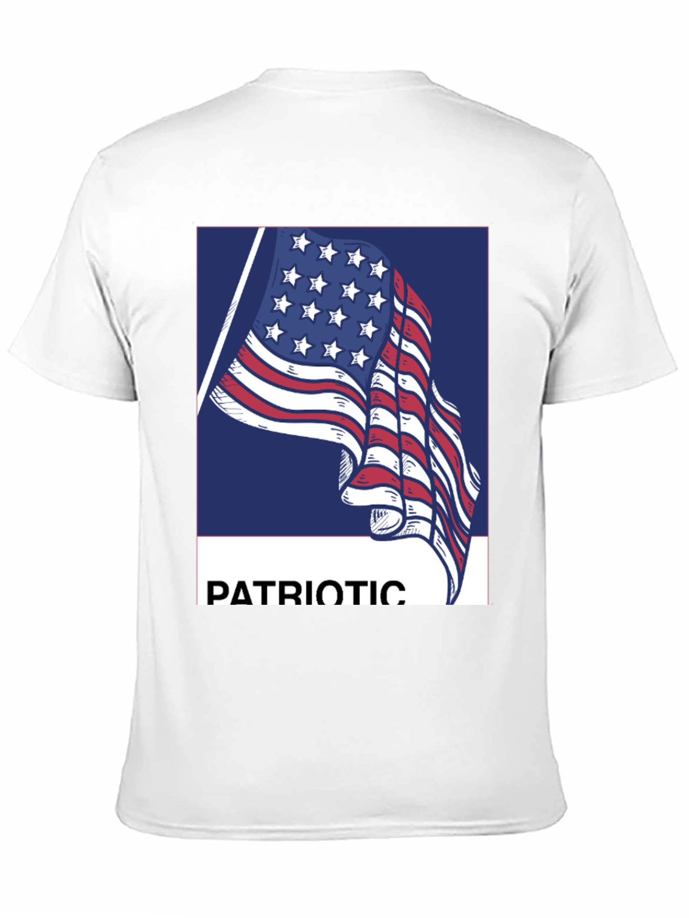 Patriotic American Flag Graphic T-Shirt
