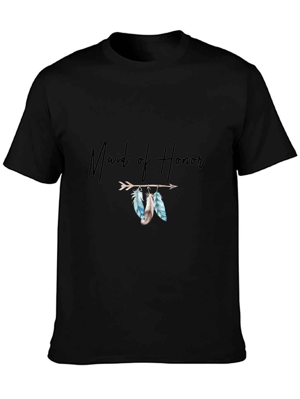 Maid of Honor Feather Arrow T-Shirt