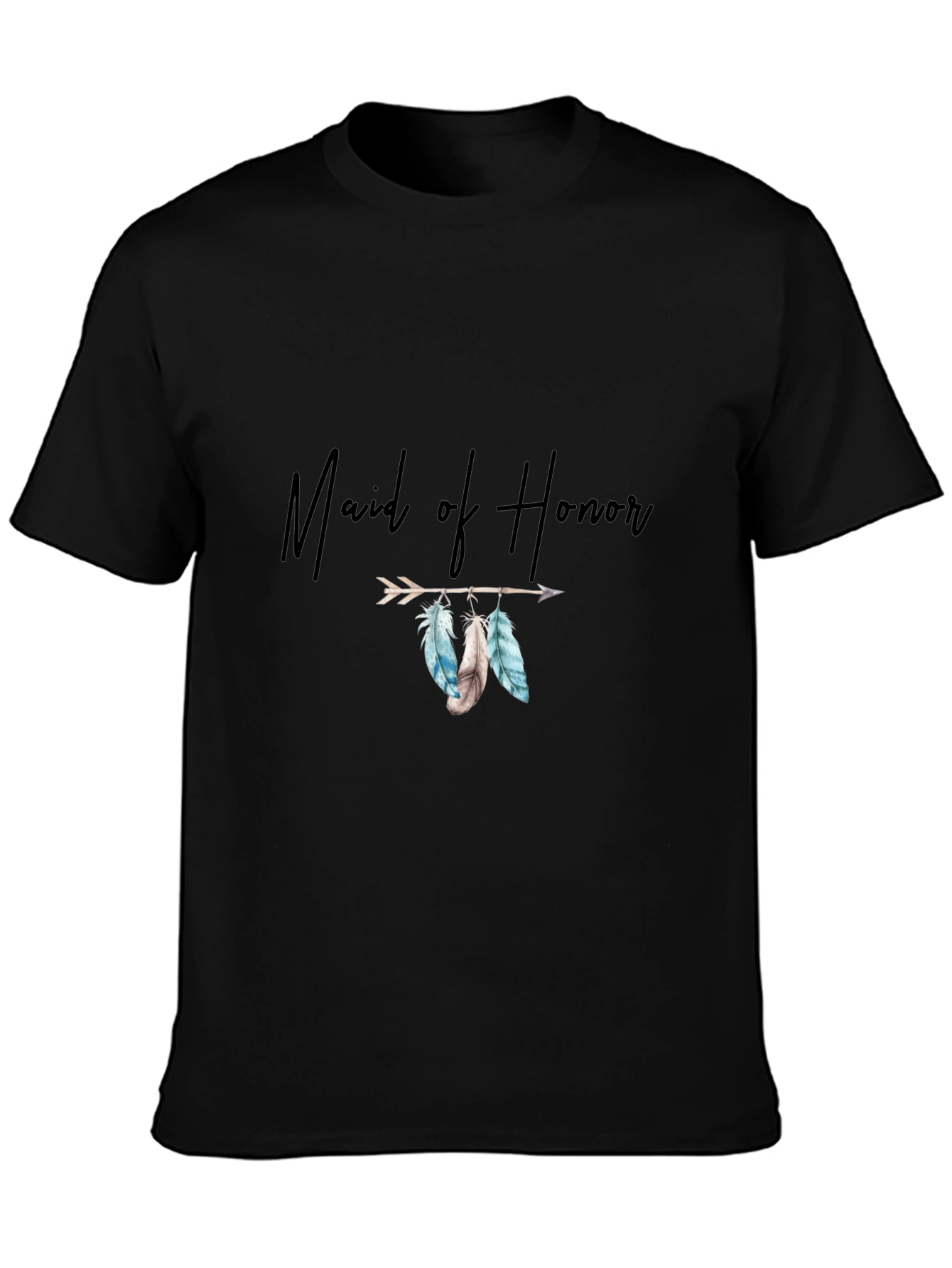 Maid of Honor Feather Arrow T-Shirt