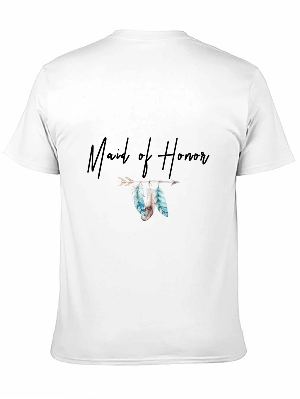 Maid of Honor Feather Arrow T-Shirt
