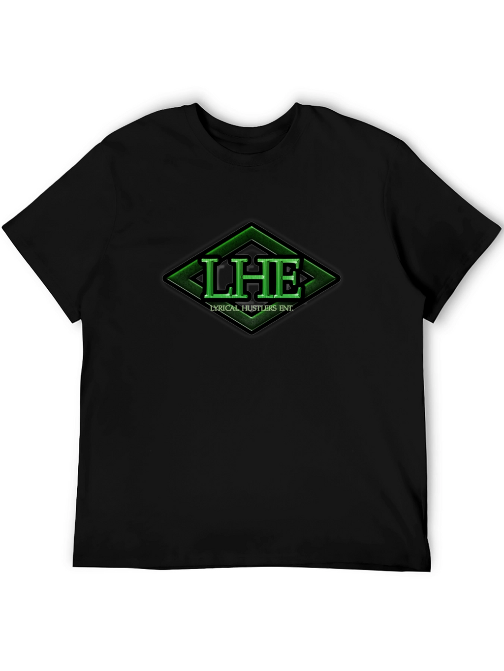 Lyrical Hustlers ENT. Black Graphic Tee