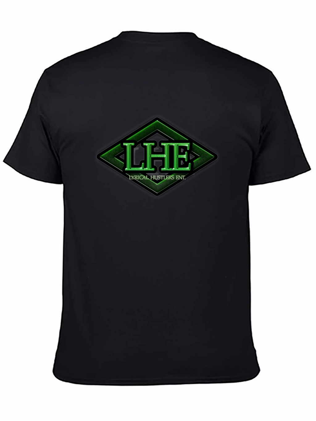 Lyrical Hustlers ENT. Black Graphic Tee