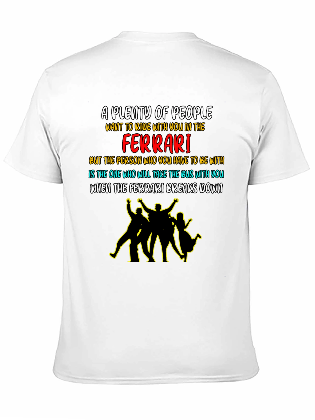 Ferrari Bus T-Shirt - Humorous Graphic Tee