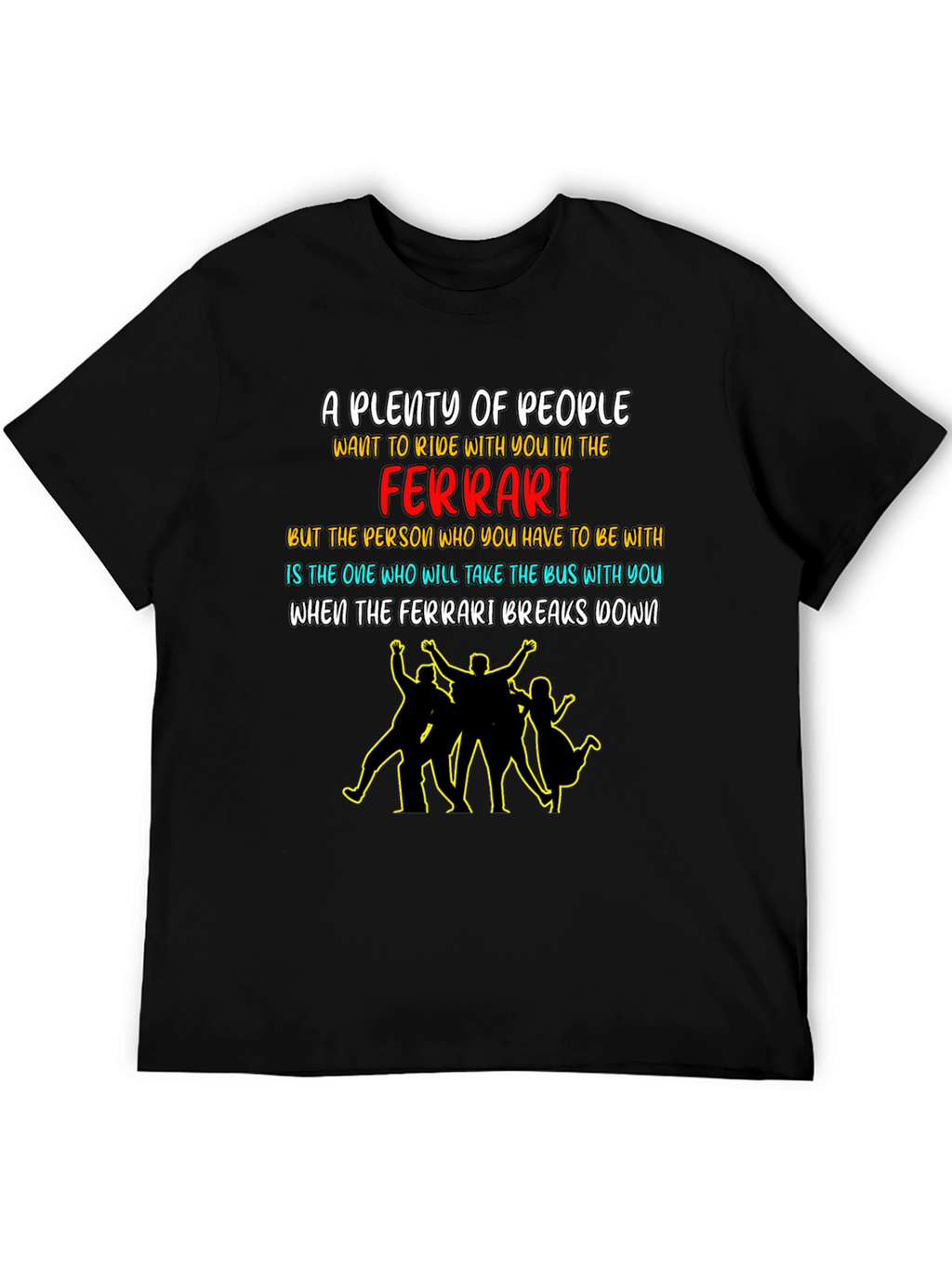 Ferrari Bus T-Shirt - Humorous Graphic Tee