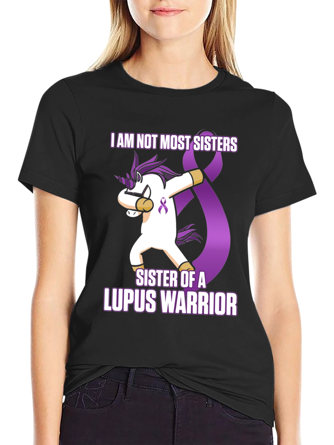 Lupus Warrior Sister Unicorn T-Shirt
