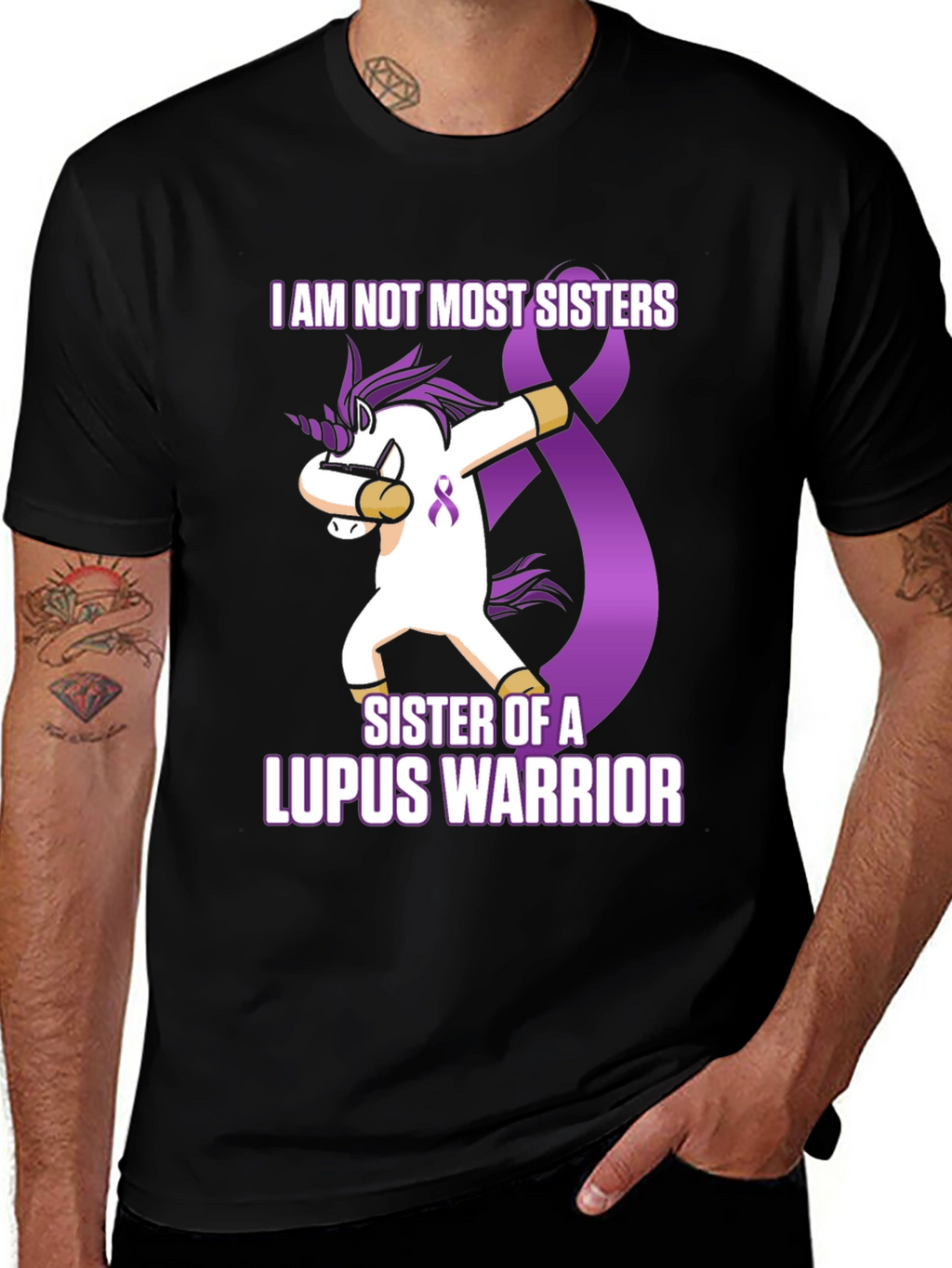 Lupus Warrior Sister Unicorn T-Shirt