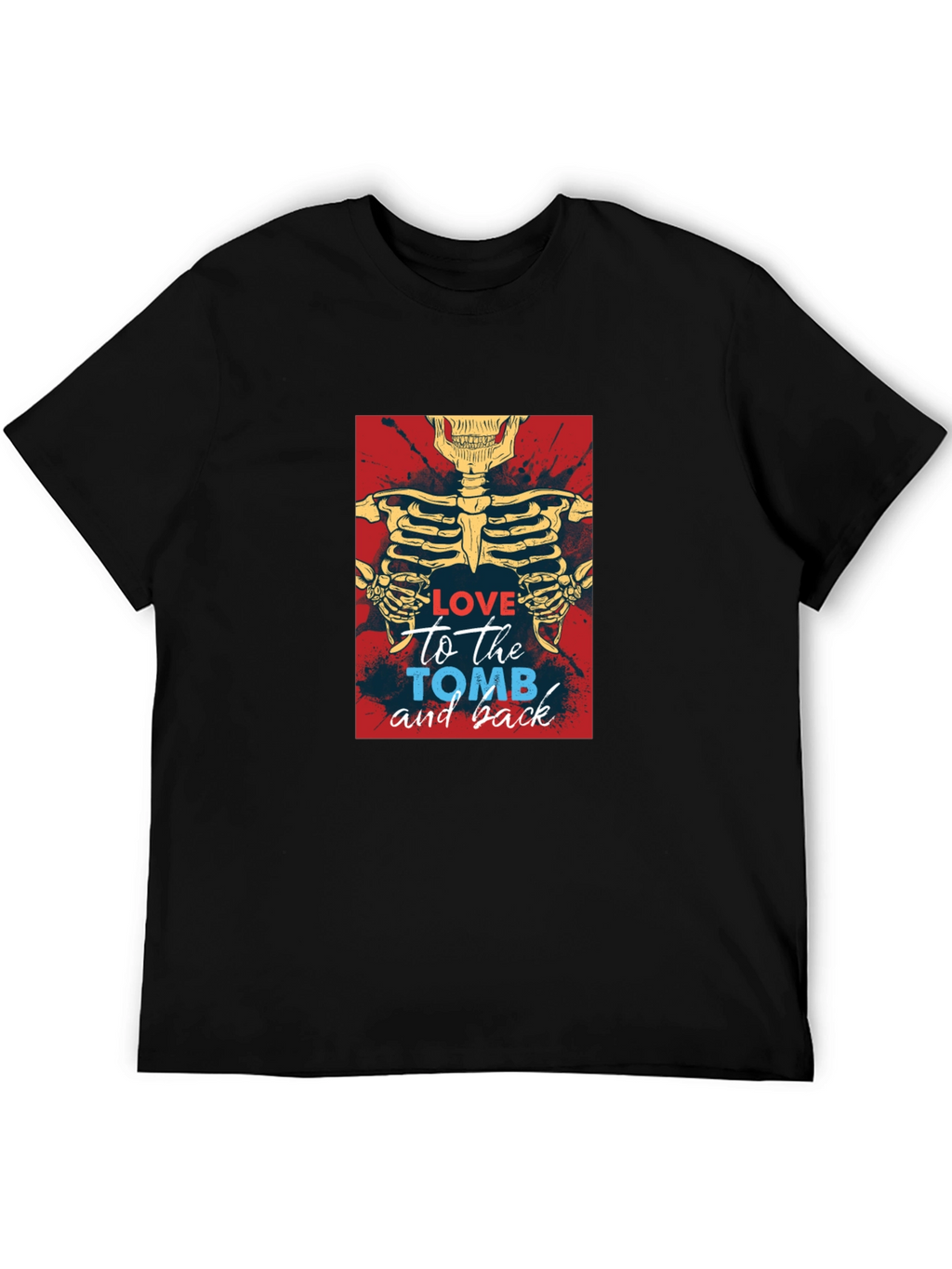 Love To The Tomb Skeleton Graphic Tee