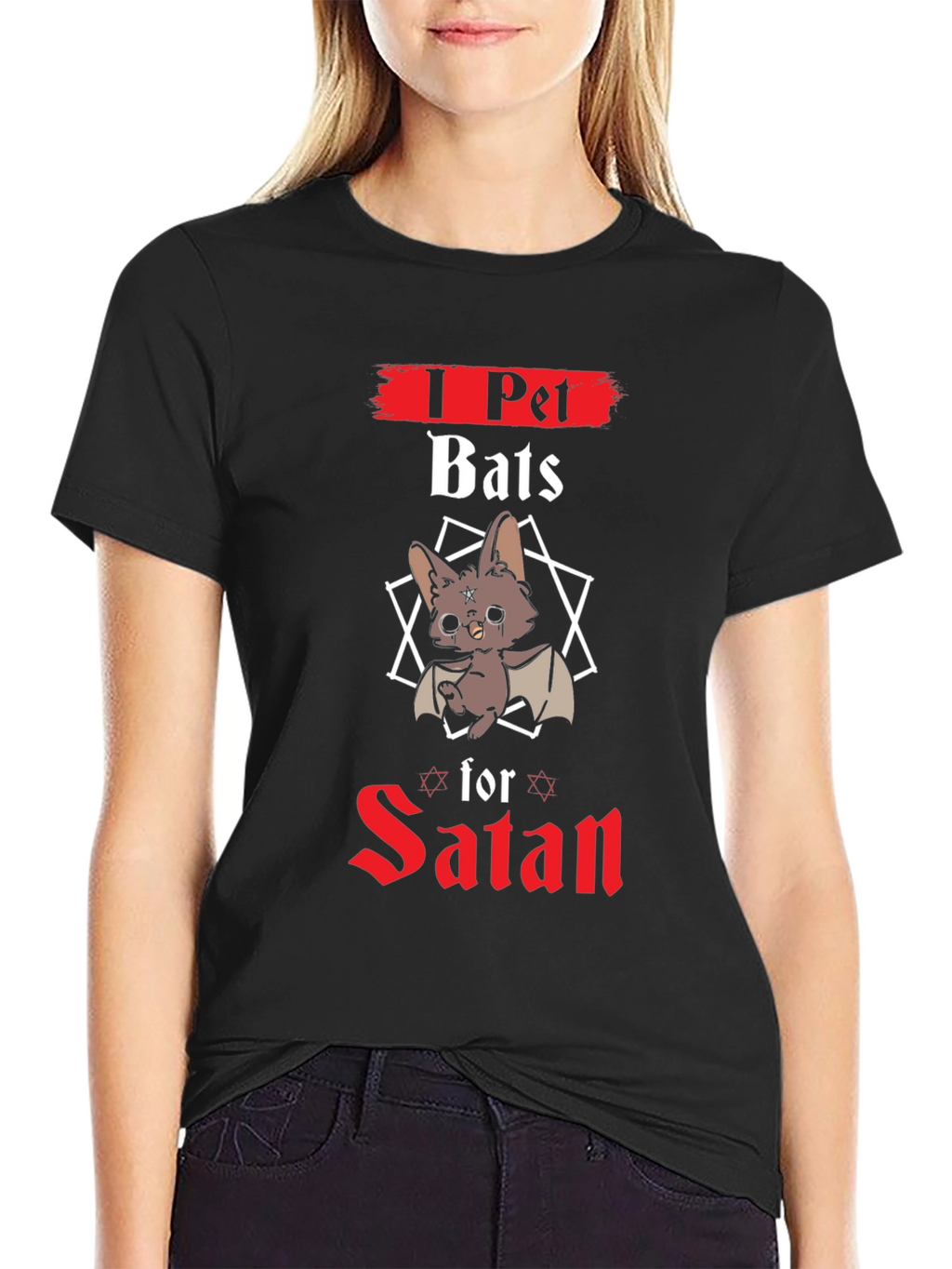 I Pet Bats for Satan Graphic Tee