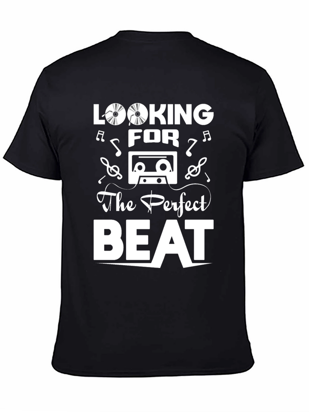 Looking for the Perfect Beat Black Graphic Tee