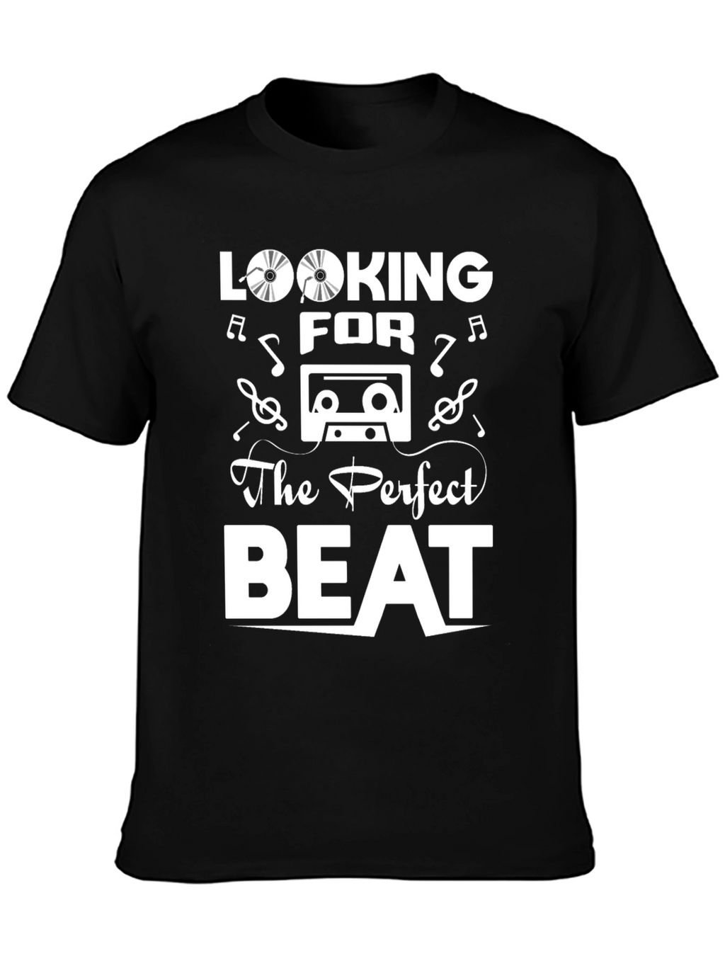 Looking for the Perfect Beat Black Graphic Tee