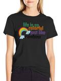Colorful Rainbow Life T-Shirt
