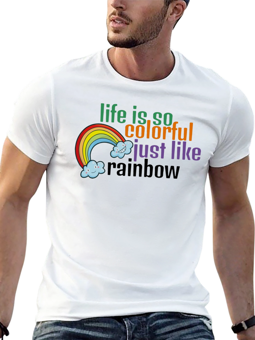 Colorful Rainbow Life T-Shirt