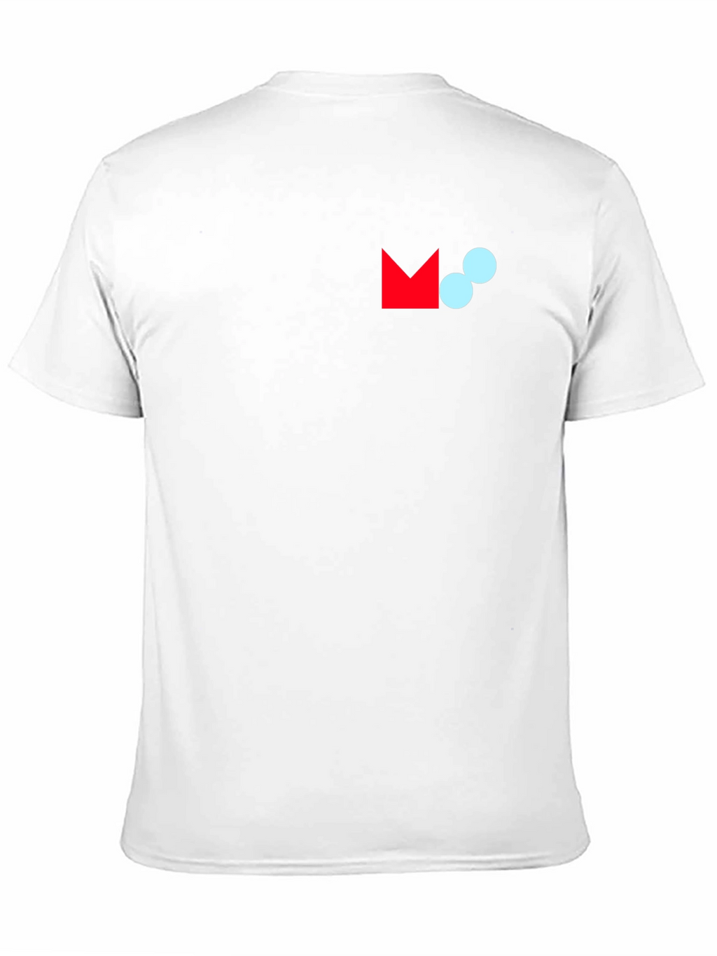 Modern Graphic Tee - Black Crew Neck Cotton Blend
