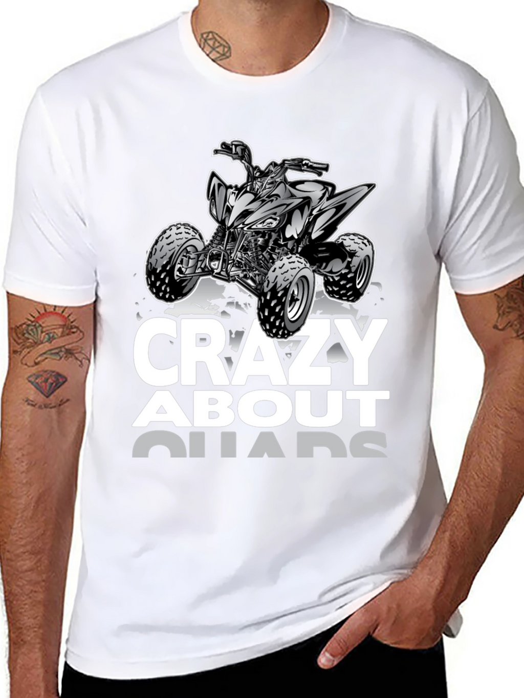 Crazy About Quads Graphic T-Shirt