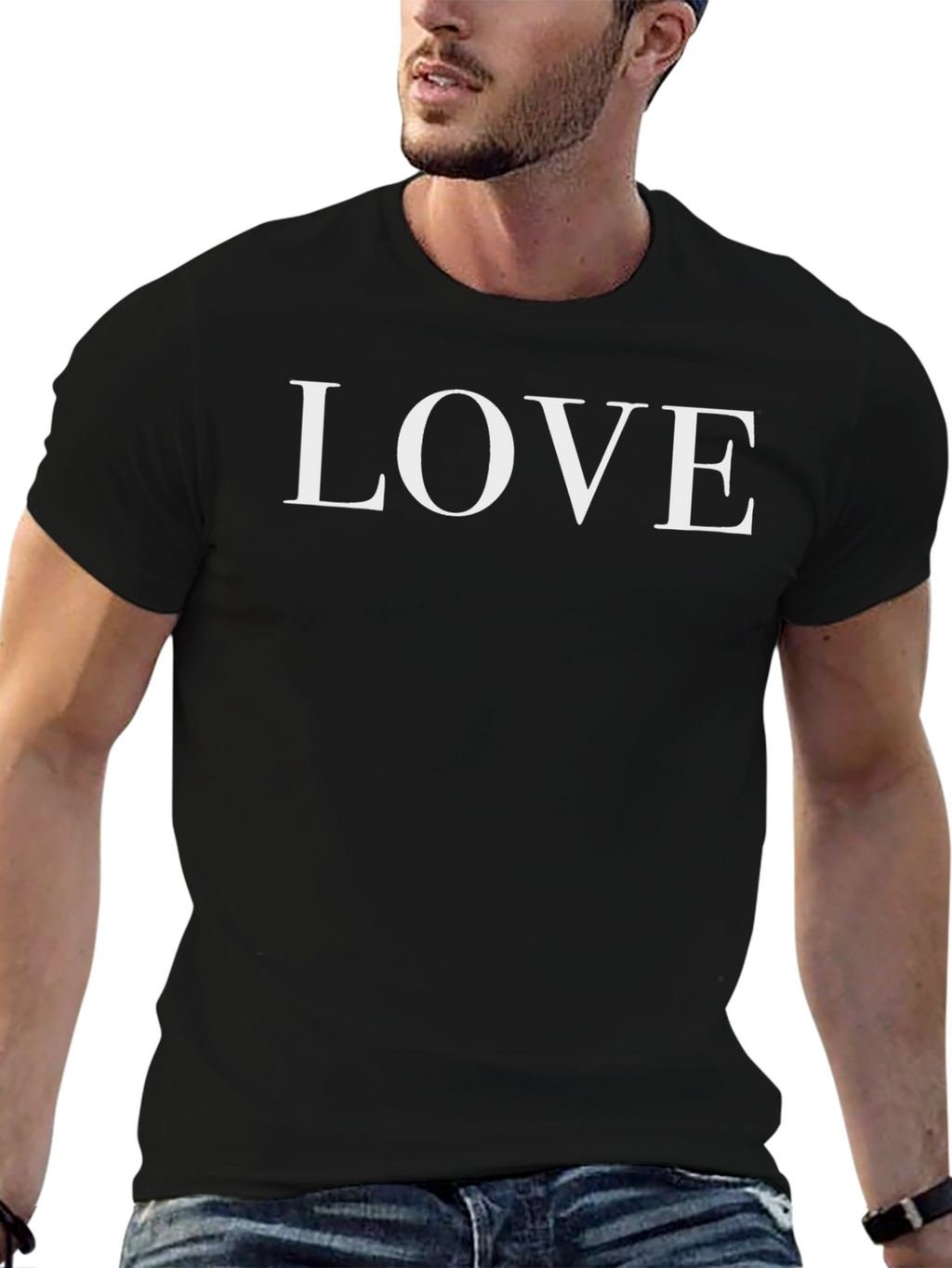 Love T-Shirt - Stylish Black Graphic Tee
