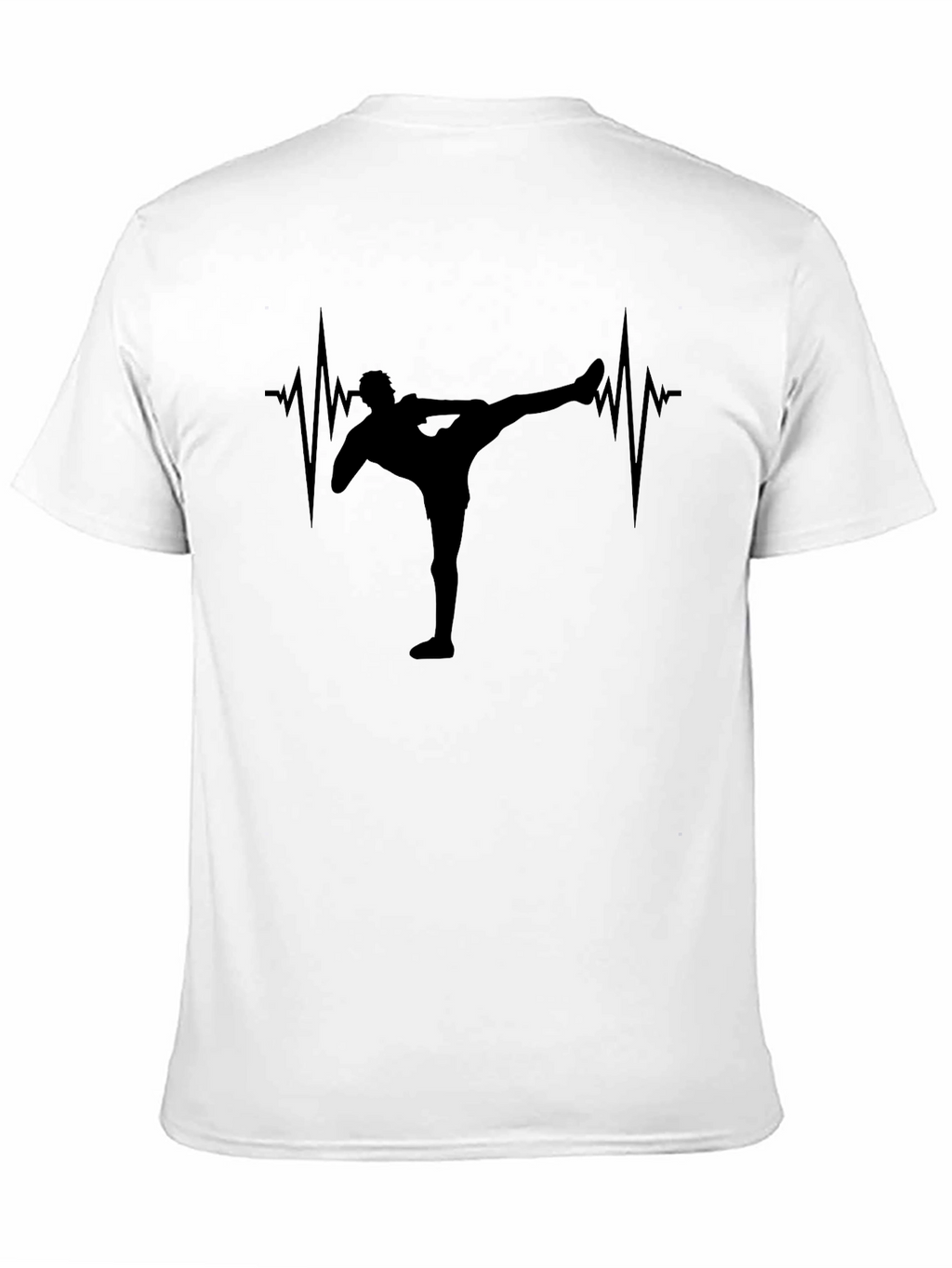 Martial Arts Heartbeat T-Shirt - Black