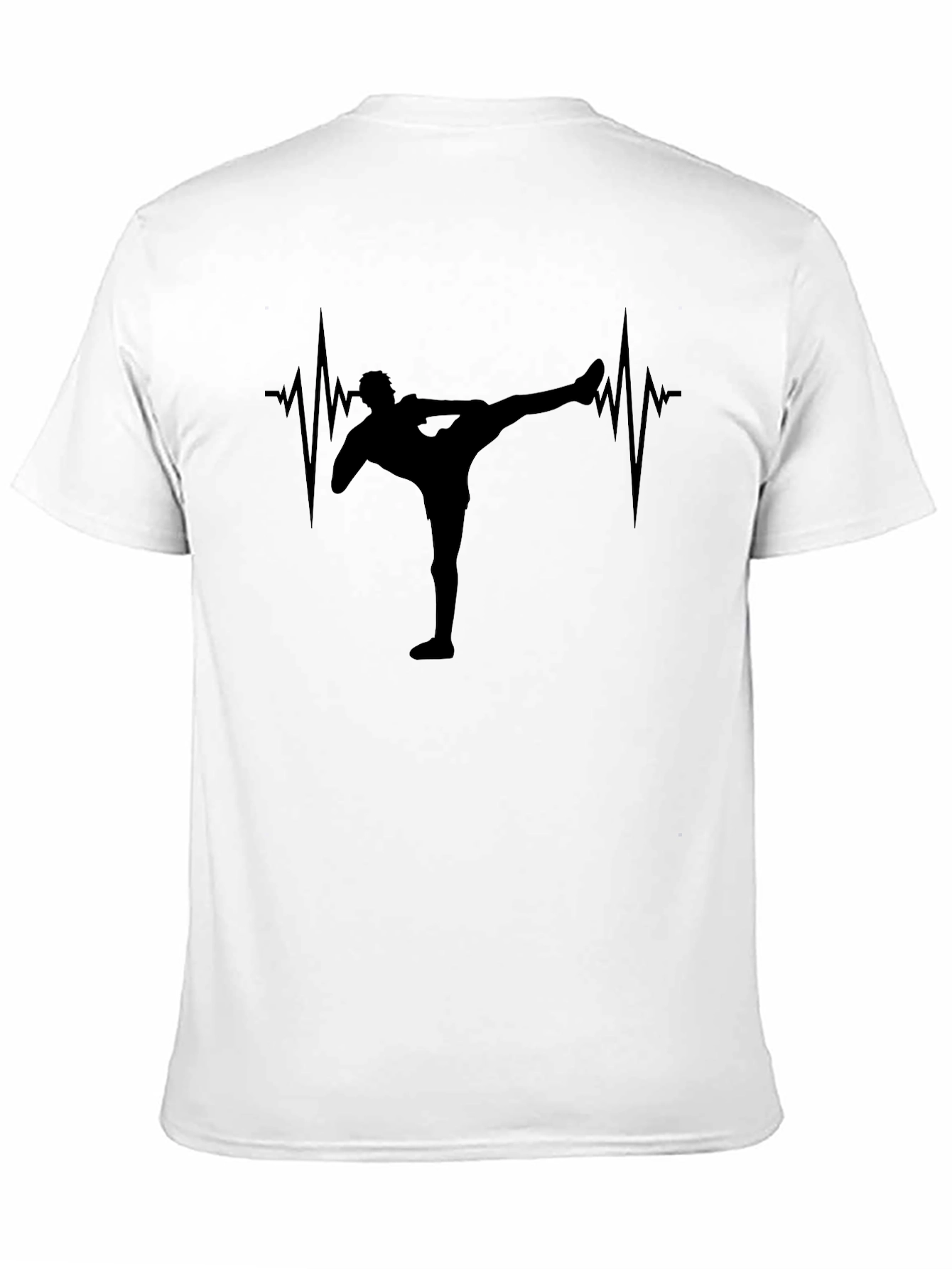 Martial Arts Heartbeat T-Shirt - Black