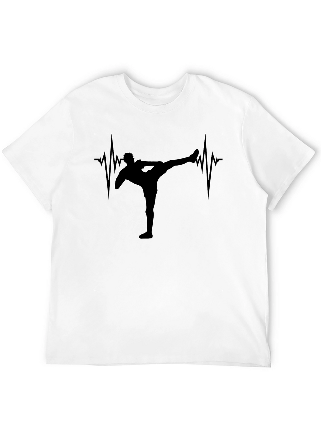 Martial Arts Heartbeat T-Shirt - Black