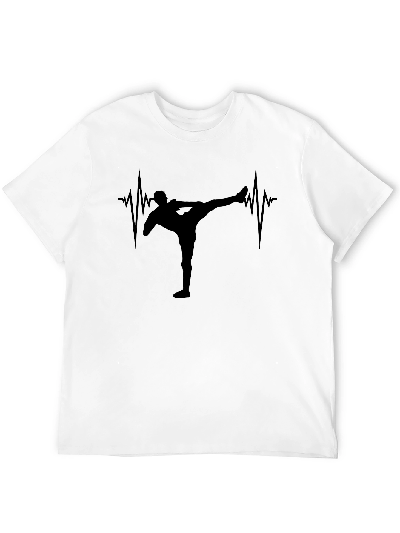 Martial Arts Heartbeat T-Shirt - Black