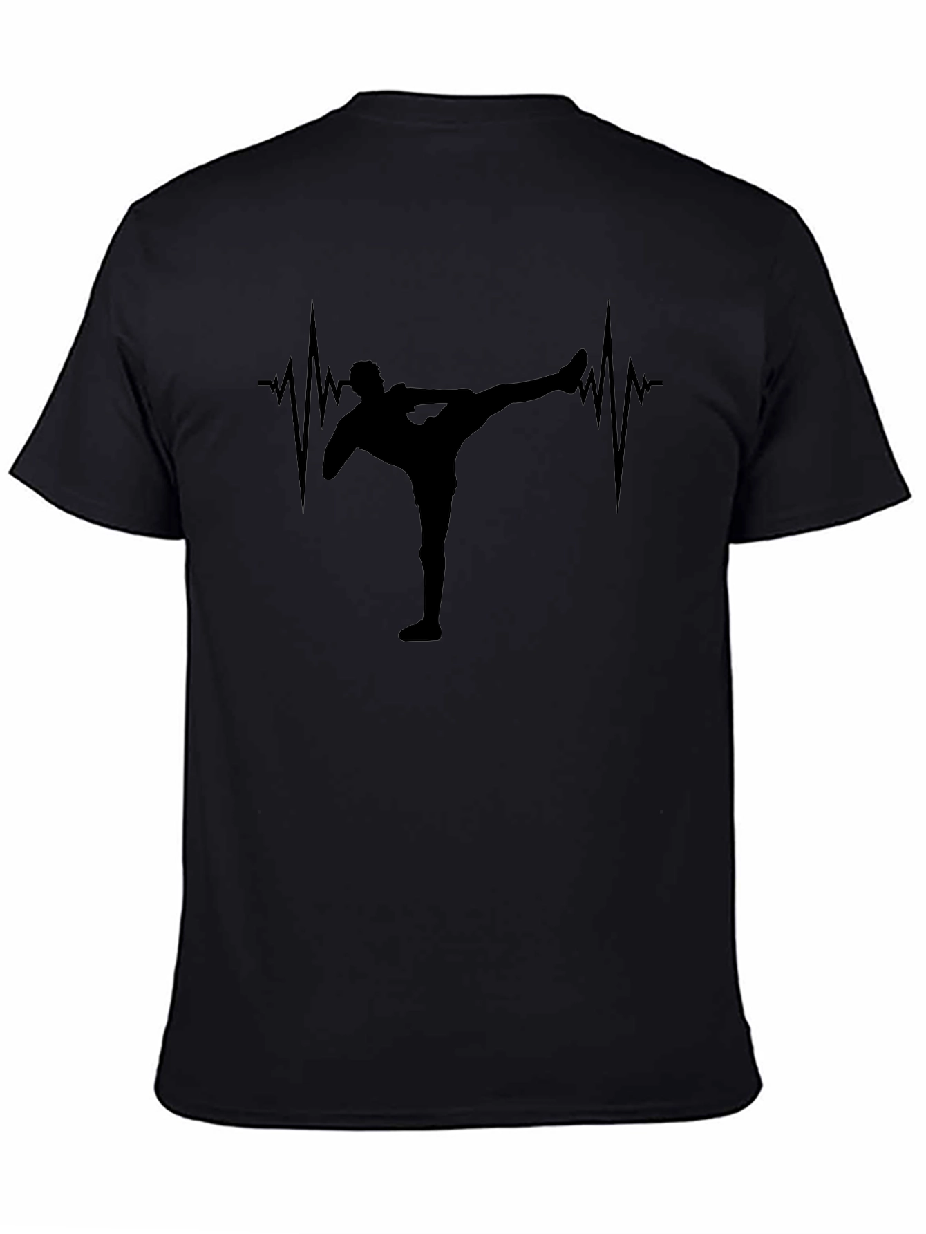 Martial Arts Heartbeat T-Shirt - Black