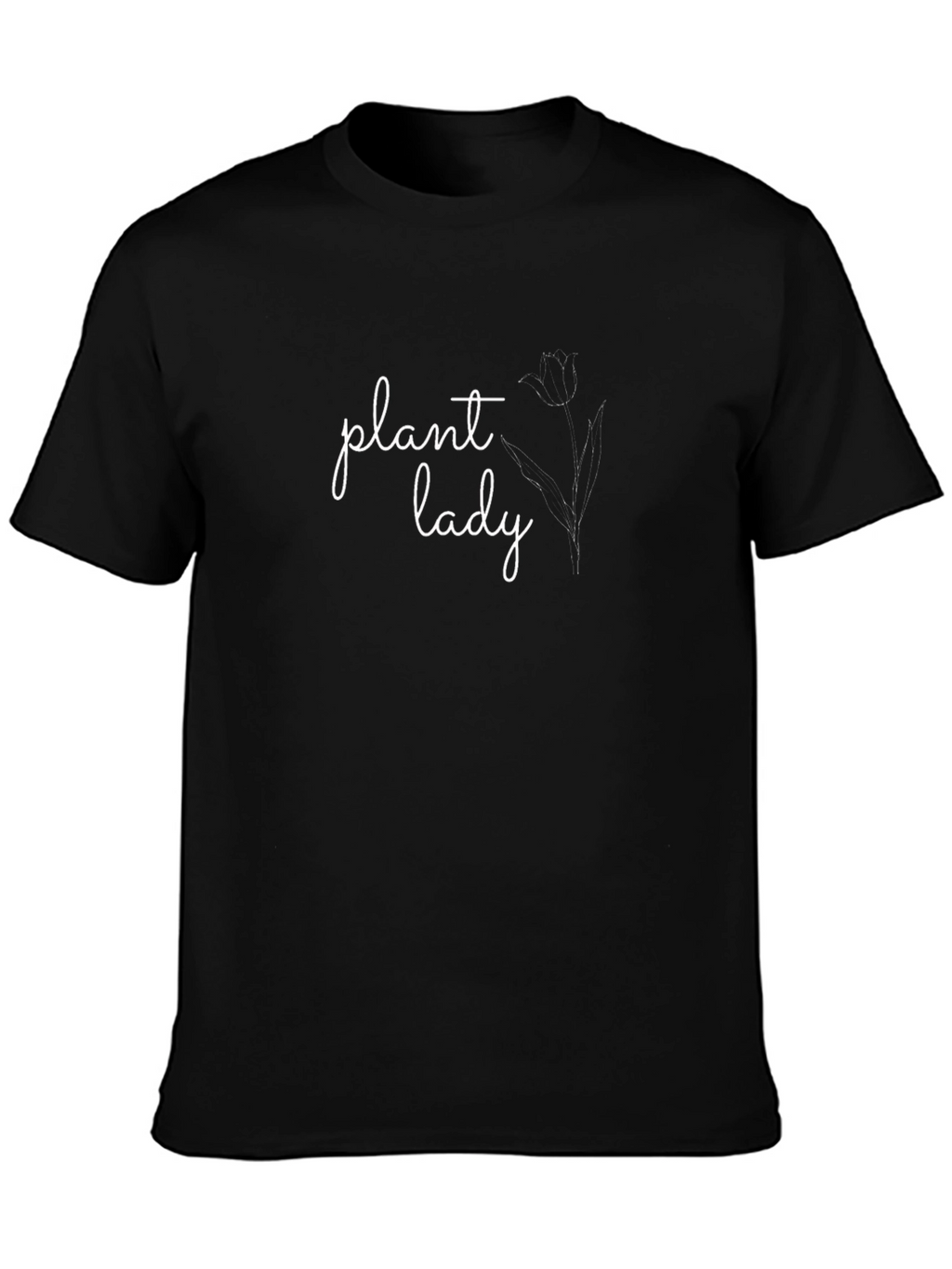 Plant Lady Black Graphic Tee